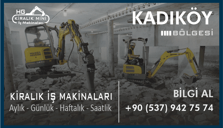 Kadıköy Kiralık Mini Ekskavatör 2 Tonluk Ekskavatör Kirala